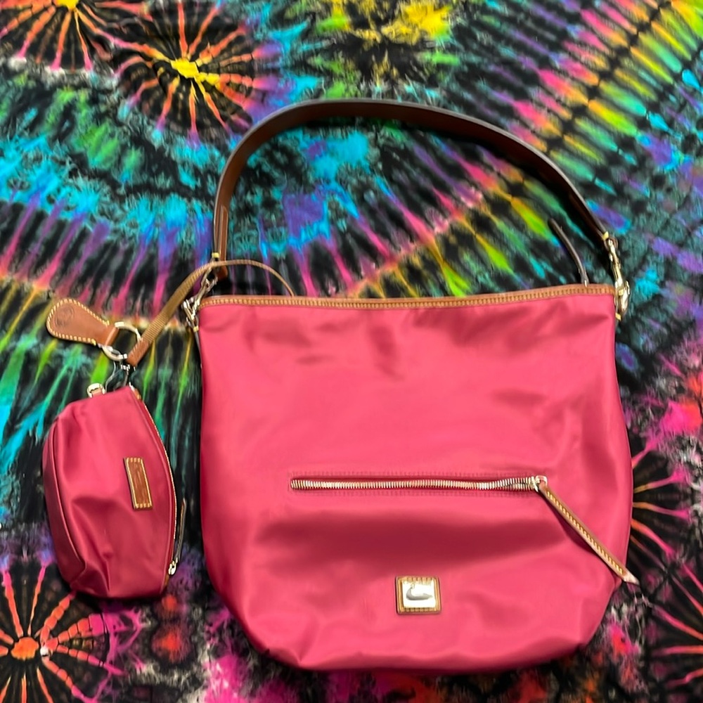 Dooney & Bourke Red bag with mini bag